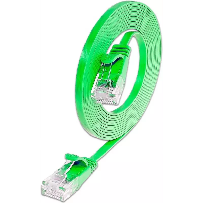 Wirewin Cat.6 U/UTP slim ethernet-patchkabel, 0,15 m, groen PKW-SLIM-KAT6 0.15 GN