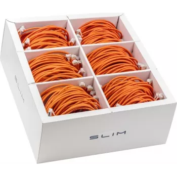 Wirewin SLIM-LS-K6A 1.0 OR 90 Cat.6A U/FTP Slim Ethernet-patchkabel, 1,0m, oranje, 90-pack