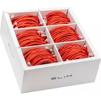 Wirewin SLIM-LS-K6A 3.0 RD 36 Cat6a U/FTP slim patchkabel, 3m, rood, 36-pack