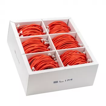 Wirewin SLIM-LS-K6A 3.0 RD 36 Cat6a U/FTP slim patchkabel, 3m, rood, 36-pack