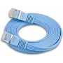 Wirewin Triotronik 0,15m Cat6 U/FTP slim ethernet patchkabel, RJ45 stekker naar stekker, blauw PKW-STP-SLIM-KAT6 0.15 BL