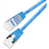 Wirewin SLIM-LS-K6A 0.25 BL 50 Cat.6A U/FTP slim ethernet patchkabel, 0,25m, blauw, 50-pack