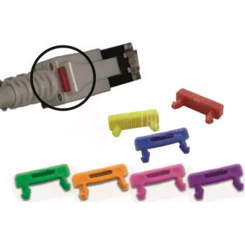 Wirewin PKL-LED CLIP GE LED-kabelclip voor RJ45-patchkabels, geel