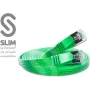 Wirewin Cat6 U/FTP slim ethernet patchkabel 0,75m groen PKW-STP-SLIM-KAT6 0.75 GN
