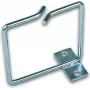 Wirewin metalen kabelmanagementring 80x80mm, linkse bevestiging, zwart KFH 80X80 LF/FG