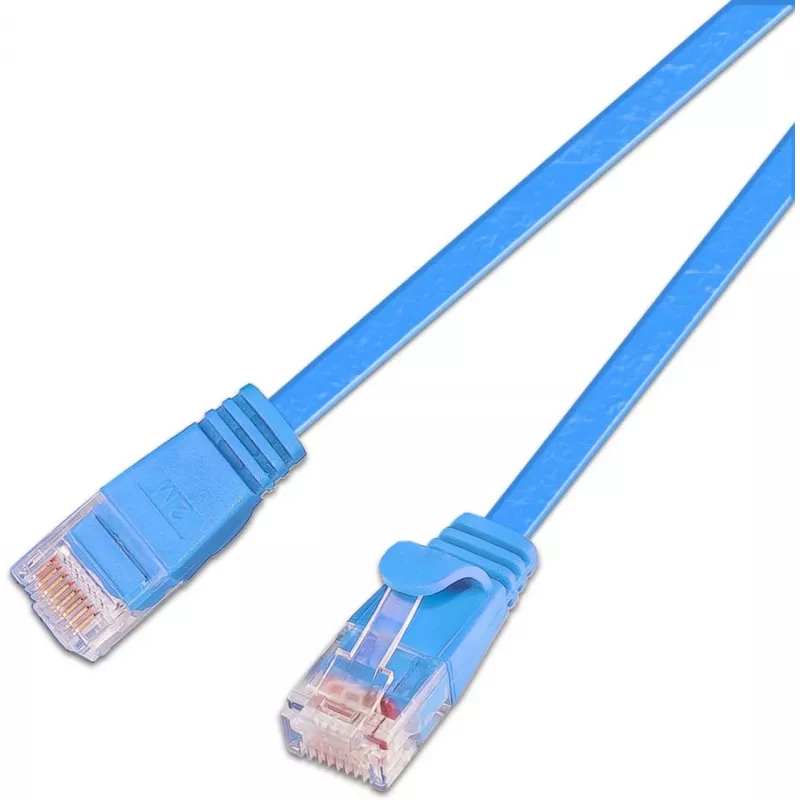Wirewin Cat.6 U/UTP slim ethernet patchkabel, 0,15 m, blauw PKW-SLIM-KAT6 0.15 BL