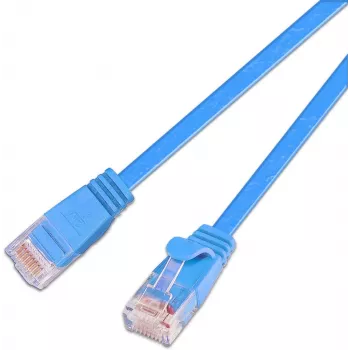 Wirewin SLIM S6 15 BL - Cat.6 SLIM patchkabel, STP (PIMF), 15 m, blauw PKW-STP-SLIM-KAT6 15.0 BL