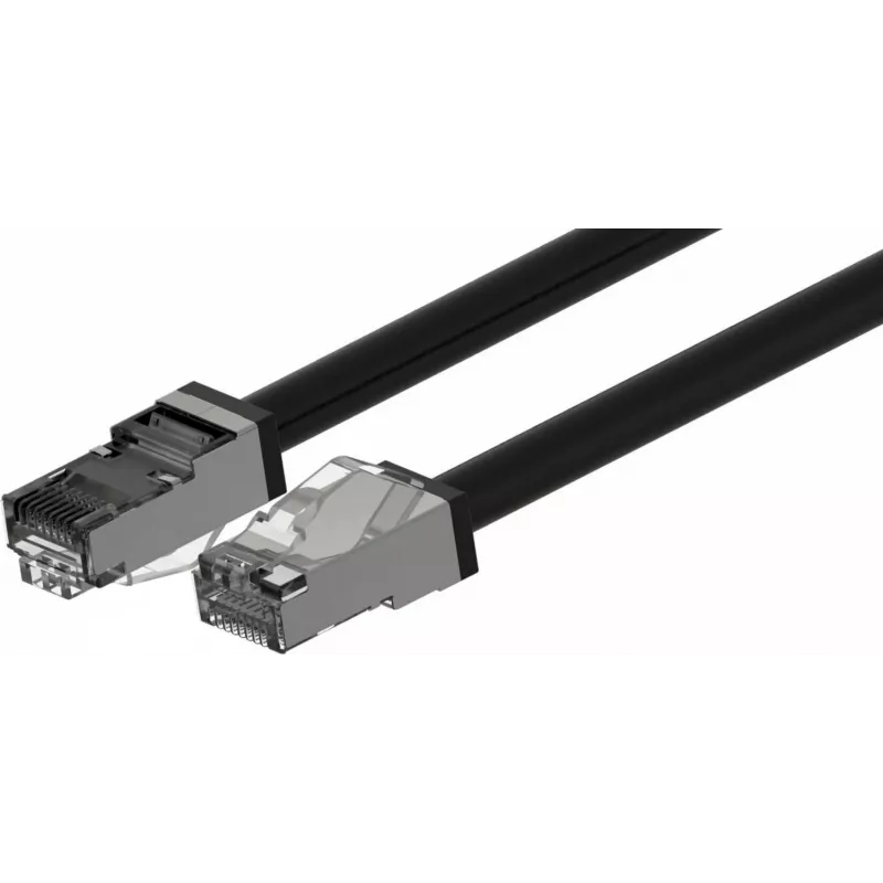 Wirewin Outdoor CAT6A S/FTP-patchkabel, 30m, zwart PKW-OUT-SF-K6A-PUR 30.0