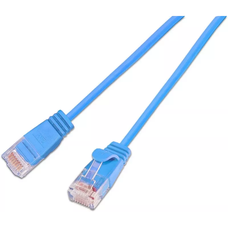 Wirewin SLIM KAT6A 10 Gigabit Light patchkabel, U/UTP, Ø 3,6 mm, blauw, 0,5 m (SLIM-L-UU-K6A 0.5 BL)