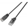 Wirewin SLIM UL6 2 SW - Cat.6 SLIM-Light kabel, U/UTP, 2,0 m, zwart (PKW-LIGHT-K6 2.0 SW)