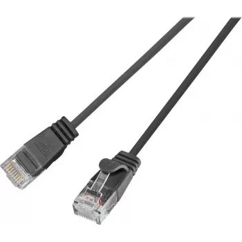 Wirewin SLIM UL6 2 SW - Cat.6 SLIM-Light kabel, U/UTP, 2,0 m, zwart (PKW-LIGHT-K6 2.0 SW)