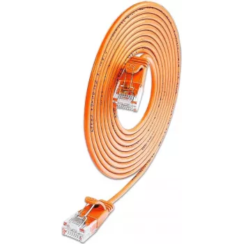 Wirewin SLIM KAT6A 10 Gigabit Lightpatchkabel rond, U/UTP, Ø 3,6 mm, oranje (SLIM-L-UU-K6A 0.5 OR)