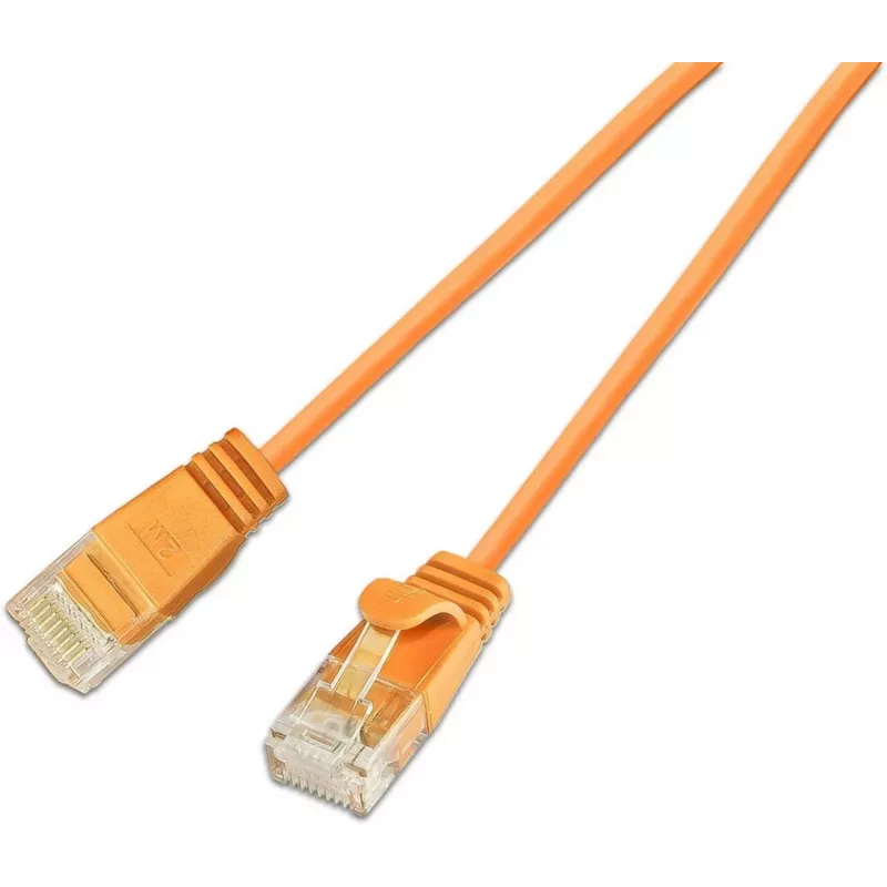 Wirewin SLIM KAT6A 10 Gigabit Lightpatchkabel rond, U/UTP, Ø 3,6 mm, oranje (SLIM-L-UU-K6A 0.5 OR)