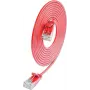 Wirewin SLIM-L-UU-K6A 1.5 RD Cat6a U/UTP Slim Ethernet patchkabel, 10 Gbps, rood, 1,5 m