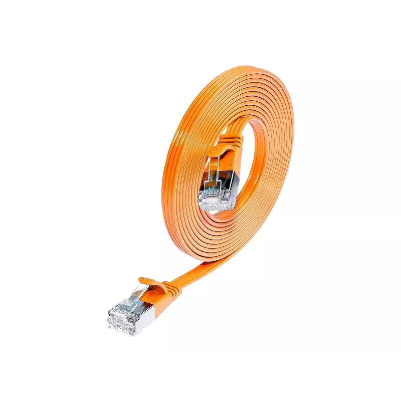 Wirewin SLIM S6 1,5 m oranje Cat.6 Slim patchkabel STP (PIMF) RJ45 PKW-STP-SLIM-KAT6 1.5 OR