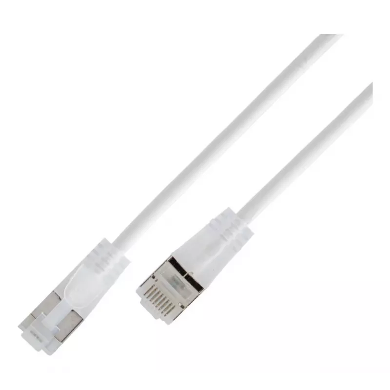 Wirewin SLIM KAT6A 10 Gigabit Light patchkabel rond, U/UTP, Ø 3,6 mm, wit (SLIM-L-UU-K6A 1.0 WT)