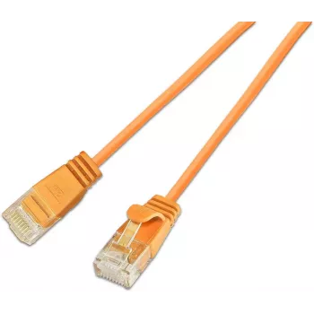 Wirewin SLIM KAT6A 10 Gigabit Light patchkabel rond, U/UTP, Ø 3,6 mm, oranje (SLIM-L-UU-K6A 10.0 OR)