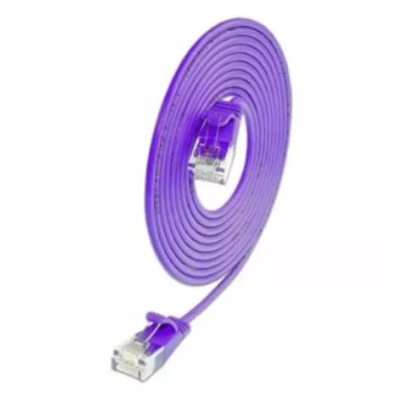 Wirewin SLIM KAT6A 10 Gigabit Light patchkabel, U/UTP, Ø 3,6 mm, violet, 1,5 m SLIM-L-UU-K6A 1.5 VT
