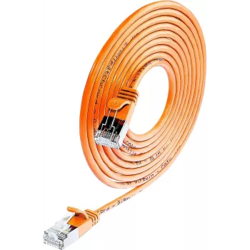 Wirewin Triotronik PKW-LIGHT-STP-K6 0,15 OR Cat6 F/FTP patchkabel, RJ-45 stekker naar stekker, 0,15 m, oranje