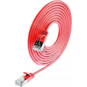 Wirewin Triotronik PKW-LIGHT-STP-K6 0,15 RT - Cat6 F/FTP patchkabel, RJ45, rood, 0,15m