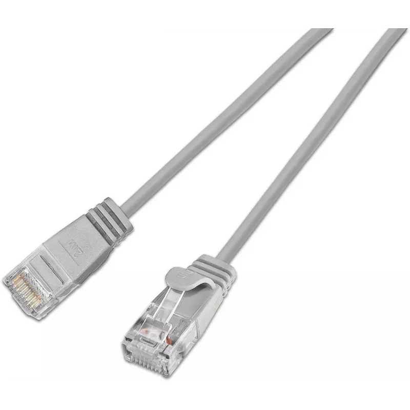 Wirewin Cat6A U/UTP Slim Ethernet patchkabel, 10G, grijs, 7,5m SLIM-L-UU-K6A 7.5
