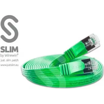 Wirewin Triotronik Cat 6 Slim Ethernet patchkabel 20m groen U/FTP STP RJ45 PKW-STP-SLIM-KAT6 20.0 GN