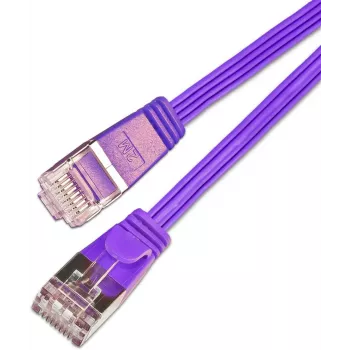 Wirewin Triotronik PKW-STP-SLIM-KAT6 25.0 VT Cat6 U/FTP Slim patchkabel, RJ45 stekker naar stekker, 10/100/1000Base-T, violet