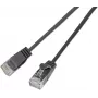 Wirewin SLIM KAT6A 10 Gigabit Light patchkabel rond, U/UTP, Ø 3,6 mm, zwart (SLIM-L-UU-K6A 7.5 BK)