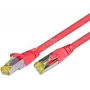 Wirewin Cat.6a S/FTP netwerk patchkabel, 0,5m, rood, AWG26, 10Gbps PKW-PIMF-KAT6A 0.5 RT