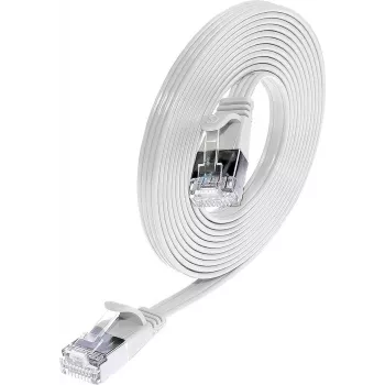 Wirewin Triotronik PKW-STP-SLIM-KAT6 5.0 WS - Cat6 U/FTP Slim Ethernet patchkabel, RJ-45 stekker naar stekker, 5m, wit