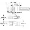 Wirewin Triotronik PKW-STP-SLIM-KAT6 5.0 WS - Cat6 U/FTP Slim Ethernet patchkabel, RJ-45 stekker naar stekker, 5m, wit
