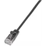 Wirewin Triotronik PKW-LIGHT-STP-K6 1.0 SW Cat6 STP patchkabel, RJ-45 stekker naar stekker, 1m, zwart