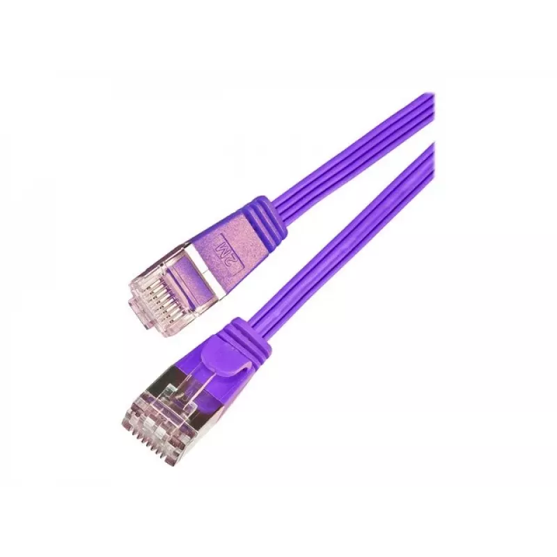 Wirewin SLIM S6 7.5 VT - Cat.6 Slim patchkabel, STP (PIMF), 7,5 m, violet PKW-STP-SLIM-KAT6 7.5 VT