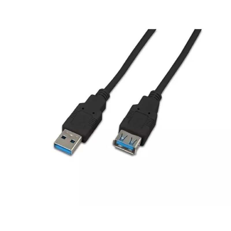Wirewin USB 3.0 A-A MF 0.5 SW - 0,5 m USB 3.2 Gen 1 verlengkabel, zwart