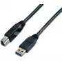 Wirewin USB 3.0 A-B kabel 5 m zwart USB 3.0 A-B MM 5.0 SW