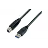 Wirewin USB 3.0 A-B kabel 5 m zwart USB 3.0 A-B MM 5.0 SW