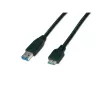 Wirewin USB 3.0 A-stekker naar Micro-B-stekker kabel 1 m zwart USB 3.0 A-MB MM 1.0 SW