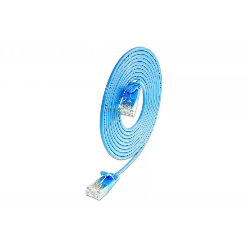 Wirewin SLIM UL6 7,5 m blauwe Cat.6 Slim-Light patchkabel U/UTP PKW-LIGHT-K6 7.5 BL