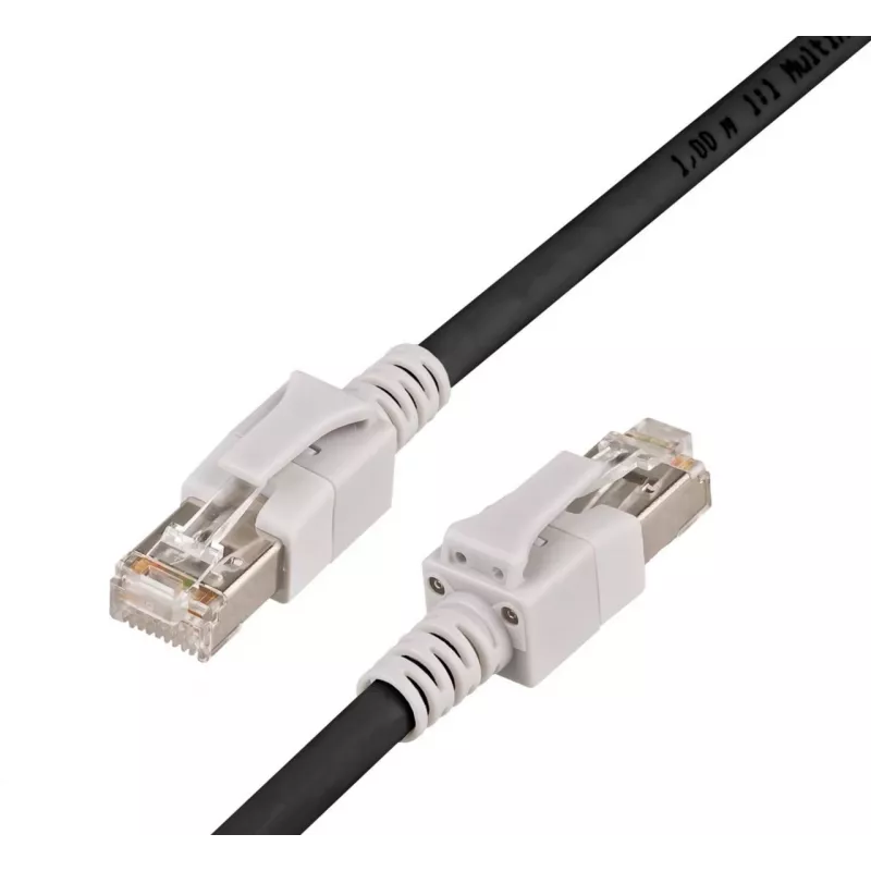 Wirewin PKW-OUT-K5E 10.0 Cat5e U/FTP patchkabel, RJ45, zwart, 10 m