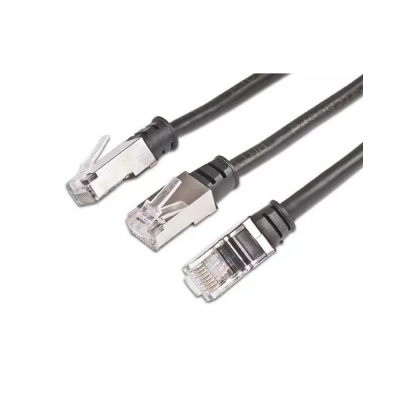 Wirewin PKW-OUT-K5E 10.0 Cat5e U/FTP patchkabel, RJ45, zwart, 10 m