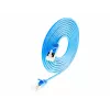 Wirewin Light patchkabel rond U/FTP Cat 6a blauw 1,0m slank flexibel PoE PKW-LIGHT-STP-K6A 1.0 BL