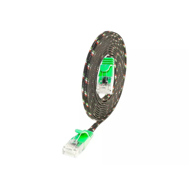 Wirewin SLIM UT6 10 GN - Cat.6 SLIM-Tough kabel, U/UTP, 10 m, groen PKW-TOUGH-K6 10.0 GN