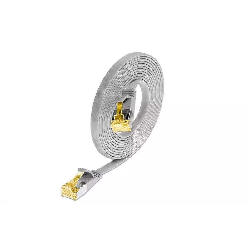 Wirewin Cat6a U/FTP Slim ethernet-patchkabel 0,1m grijs PKW-STP-SLIM-K6A 0.1