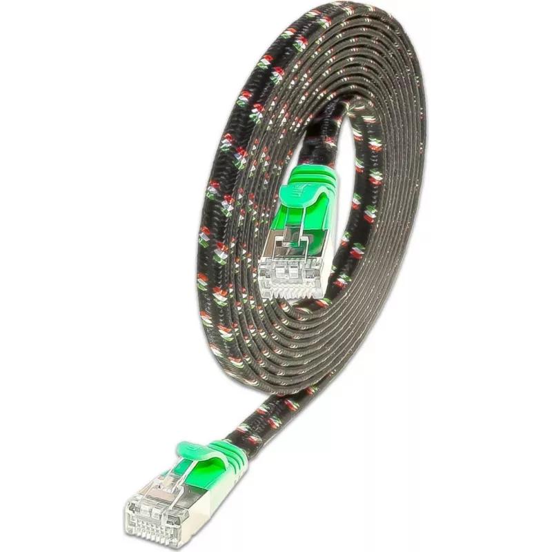 Wirewin Cat.6 SLIM-Tough patchkabel F/FTP 0,25m groen PKW-TOUGH-STP-K6 0.25 GN