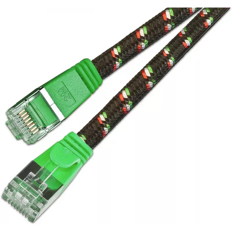 Wirewin Cat.6 SLIM-Tough patchkabel F/FTP 0,25m groen PKW-TOUGH-STP-K6 0.25 GN