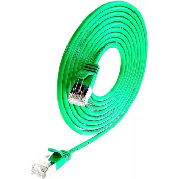 Wirewin SLIM SL6 7,5 m Cat.6 U/FTP Slim ethernet-patchkabel, groen PKW-LIGHT-STP-K6 7.5 GN