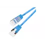 Wirewin Light patchkabel rond U/FTP Cat 6a blauw 5,0m slank flexibel PoE PKW-LIGHT-STP-K6A 5.0 BL