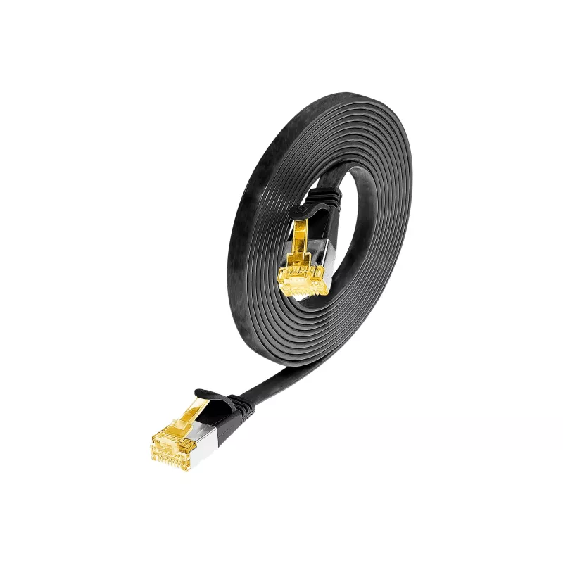 Wirewin Cat6a U/FTP Slim patchkabel RJ45 1,5m zwart PKW-STP-SLIM-K6A 1.5 SW