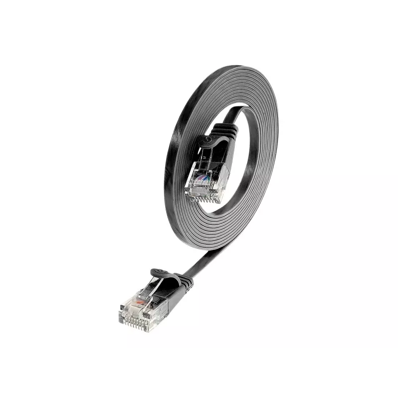Wirewin Cat.6 SLIM patchkabel, U/UTP, 0,15 m, zwart PKW-SLIM-KAT6 0.15 SW