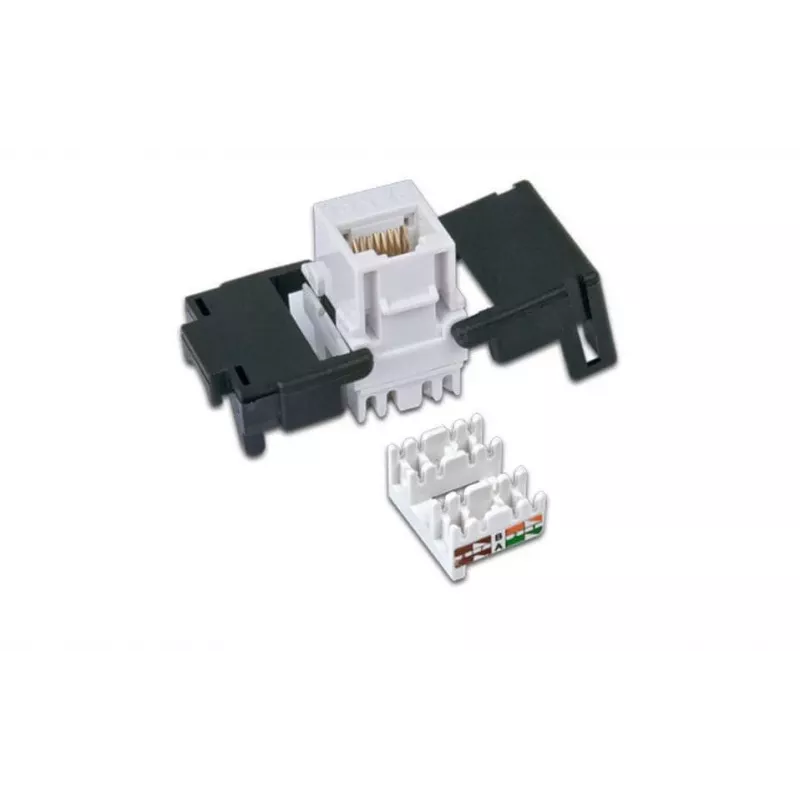 Wirewin WKS JACK KAT6A UTP keystone-module, ongeacht afgeschermd, RJ45, gereedschapsloos, wit